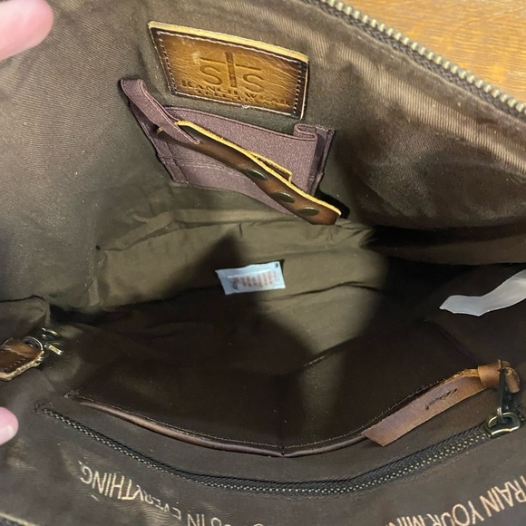 STS Palomino Millie Multi-Light Pink Serape Collection Crossbody Bag FRINGE NEW - Picture 10 of 11